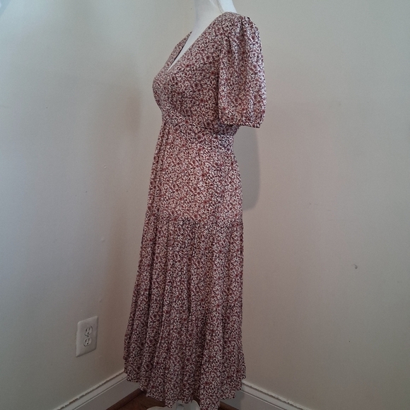 Tory Burch Floral Cotton and Silk Keepsake  Dress Size 0 - Picture 9 of 12